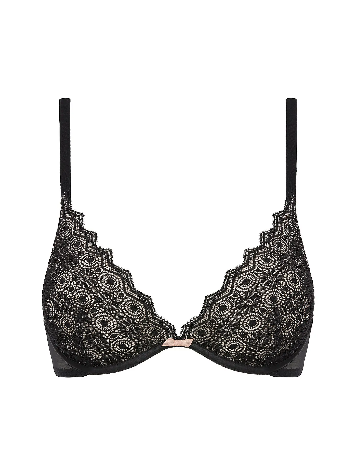 PASSIONATA | Dekollete-BH ungefüttert (Mit Bügel) "Georgia" black | 